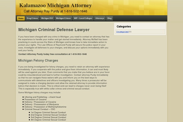 kalamazoo-michigan-attorney.com site used Kazoomichattorney