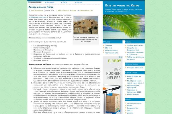 WordPress website example screenshot