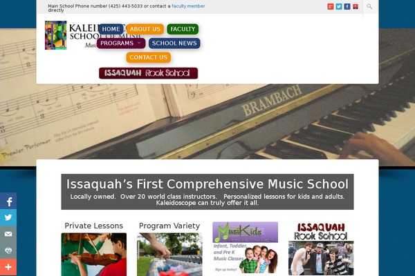 kaleidoscopeschoolofmusic.com site used Hedge_v.3.1.0.5