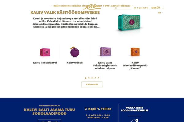 kalev.eu site used Kalev