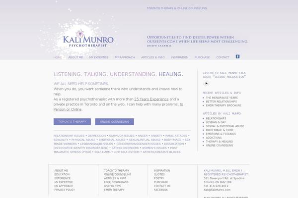 kalimunro.com site used Munrotheme