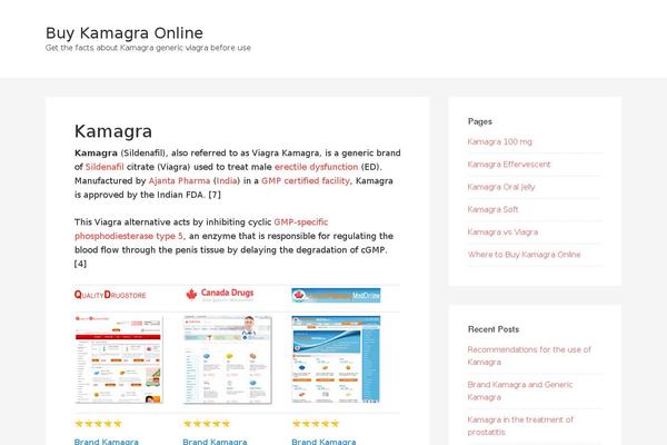 WordPress website example screenshot