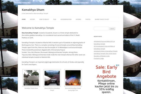 Twenty Twelve theme site design template sample