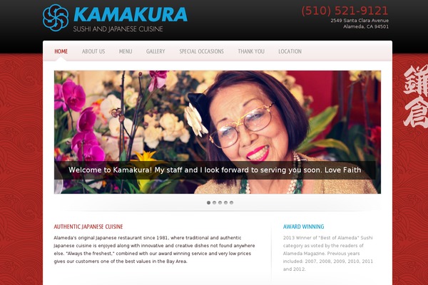 kamakurarestaurant.com site used Kamakura