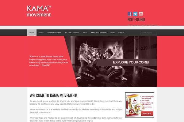 kamamovement.com site used Fitness-wp