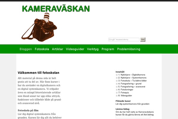 kameravaskan.se site used Kameravaskan