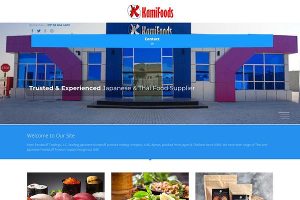 kamifoods.com site used Kallyas