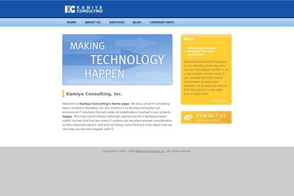 Kc theme site design template sample