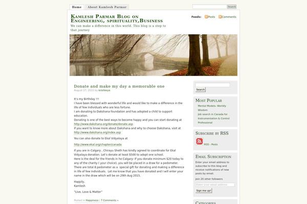 WordPress website example screenshot