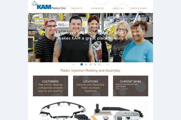 Kam theme site design template sample