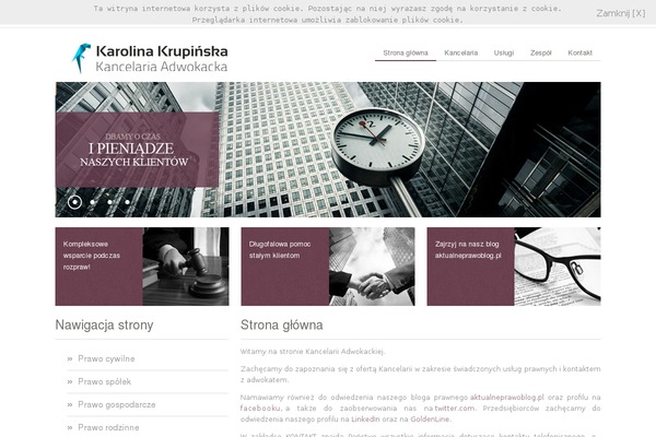 Kancelaria theme site design template sample