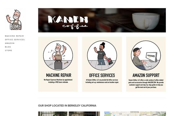kanencoffee.com site used Theme1191