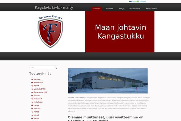 Oxygen theme site design template sample