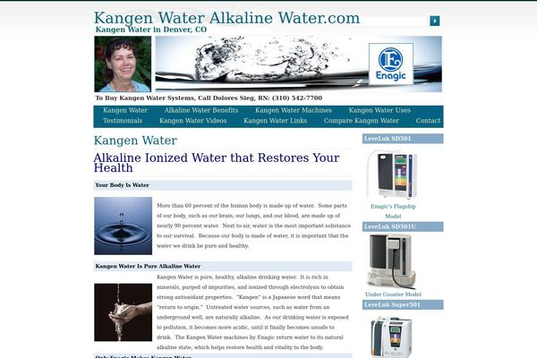 kangenwateralkalinewater.com site used Healthicedmate