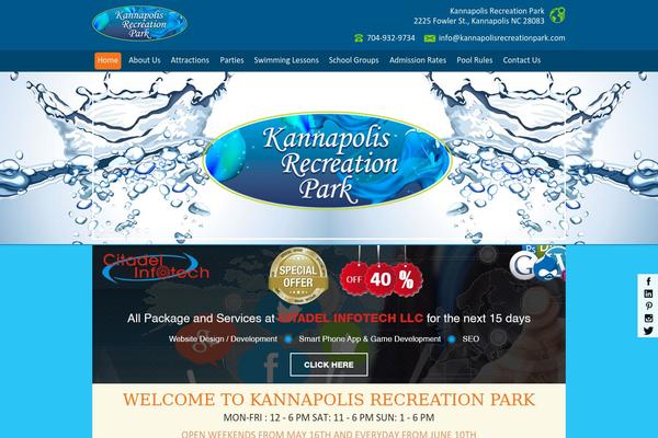 kannapolisrecreationpark.com site used Kannapolis