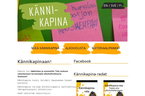 kannikapina.fi site used Freshpress