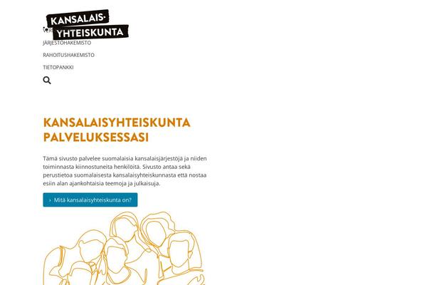 kansalaisyhteiskunta.fi site used Kansalaisyhteiskunta