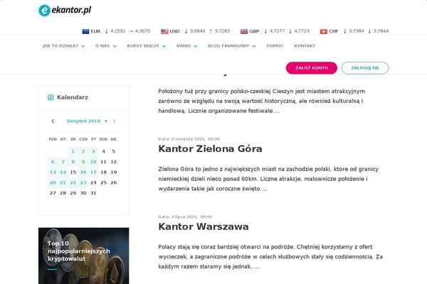 kantorywpolsce.pl site used Szablon-ekantor