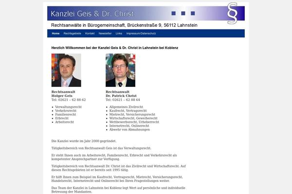 Twenty Ten theme site design template sample