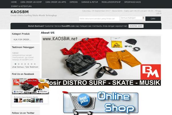 kaosbm.com site used Okestore1.0