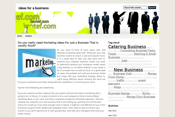 WordPress website example screenshot