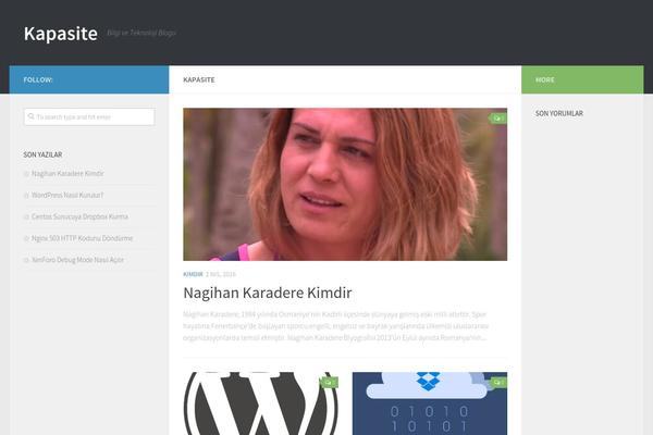 Hueman theme site design template sample