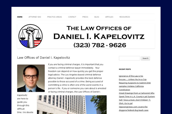 kapelovitz.com site used Twenty Twelve