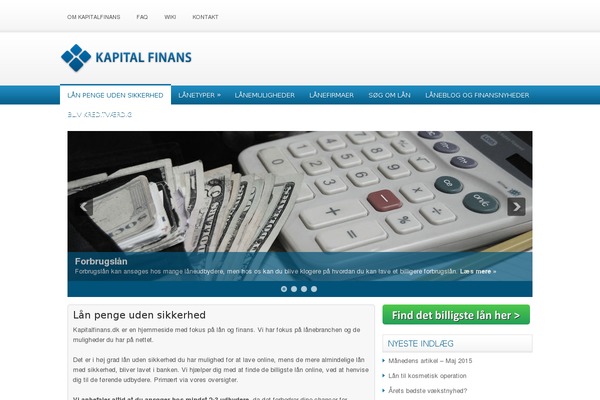 kapitalfinans.dk site used Financetime