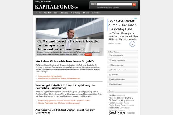 kapitalfokus.de site used Werben