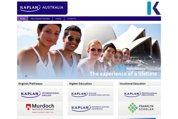 kaplan.edu.au site used Kaplan