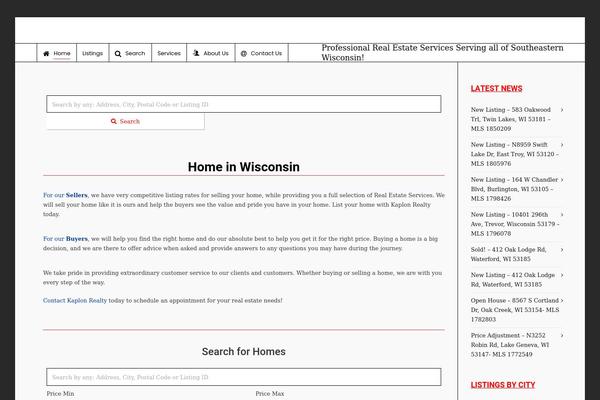 WordPress website example screenshot