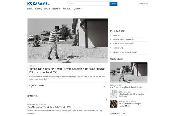 karamel.co.id site used Bloggingpro-child