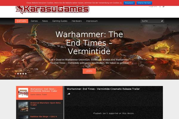 Gameszone theme site design template sample