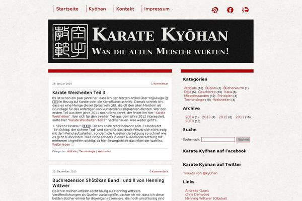 karate-kyohan.de site used Mynewkyohantheme