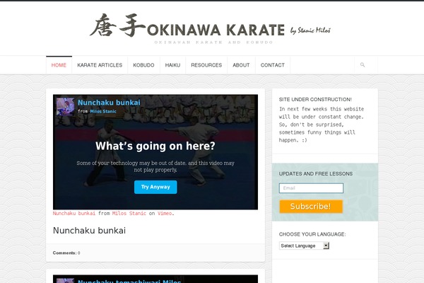 karateblogger.com site used Hoarder