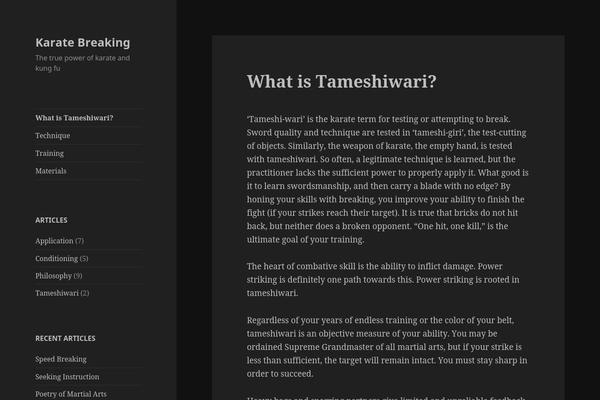 Twenty Fifteen theme site design template sample