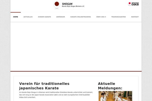 Shogun theme site design template sample