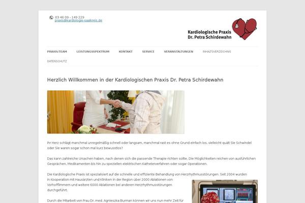 Twenty Twelve theme site design template sample