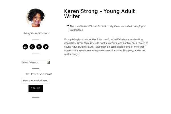 karen-strong.com site used Wintersong Pro