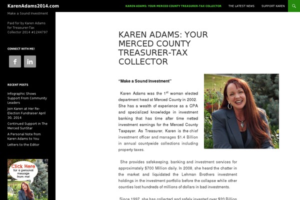 Twenty Fourteen theme site design template sample