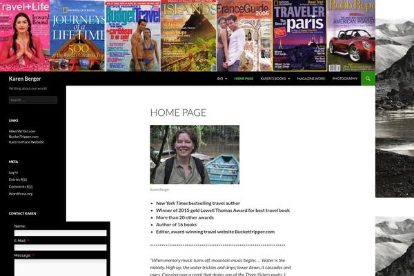 Twenty Fourteen theme site design template sample