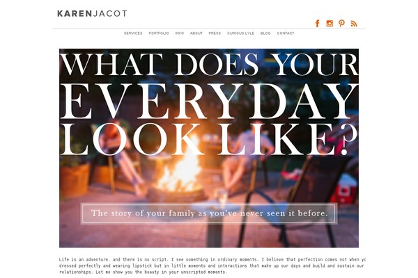 Prophoto4 theme site design template sample