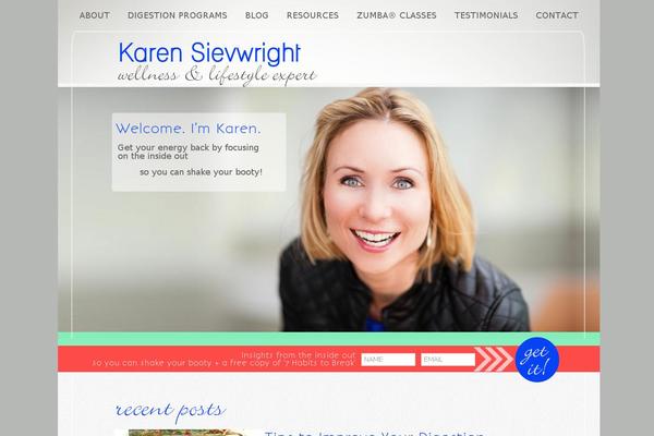 Karen theme site design template sample