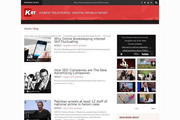 karesitv.com site used News Mix Lite