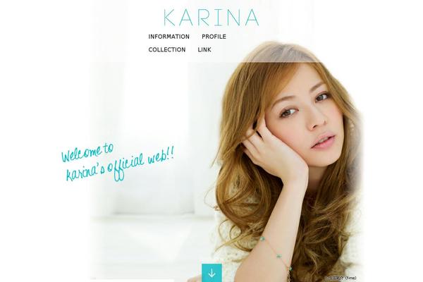 Karina theme site design template sample