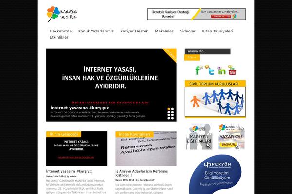 Gonzo theme site design template sample