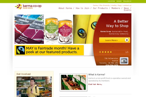 karmacoop.org site used Karmacoop