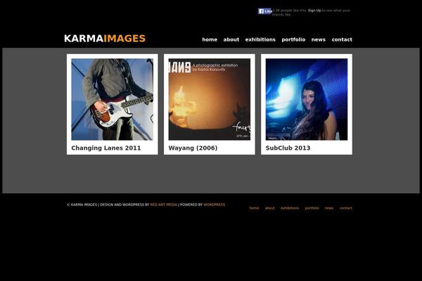 Karma theme site design template sample