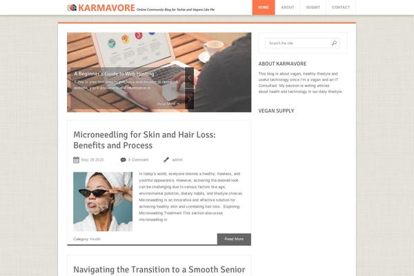 karmavore.ca site used Softpress