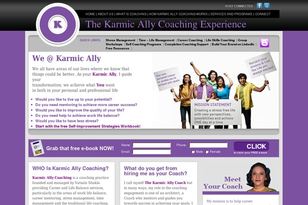 karmicallycoaching.com site used Karmically